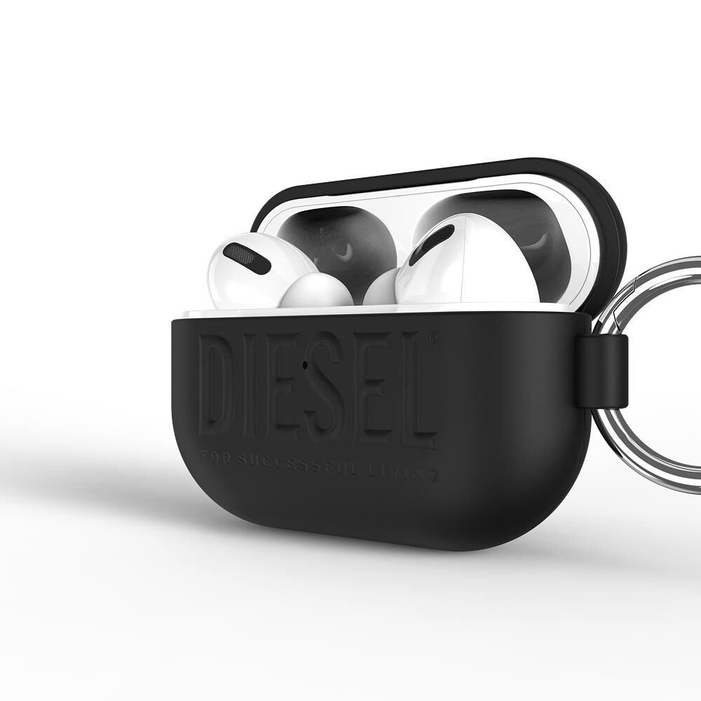 Diesel AirPods Pro / Pro 2 için 3D Biscotto Kılıf - Siyah