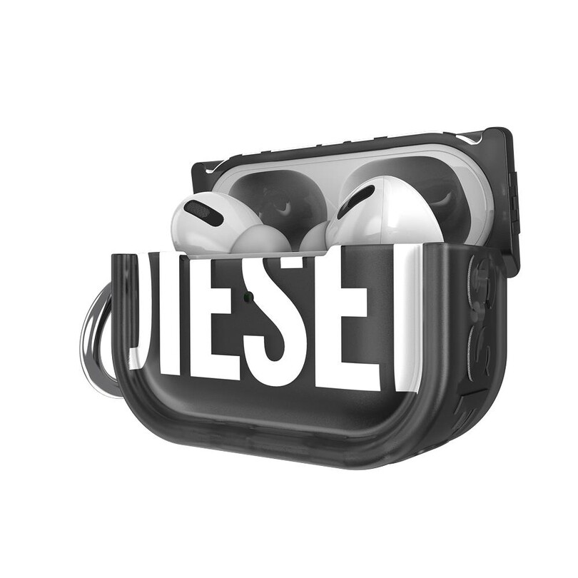 Diesel AirPods Pro / Pro 2 için Biscotto Bumper Kılıf - Siyah - Thumbnail