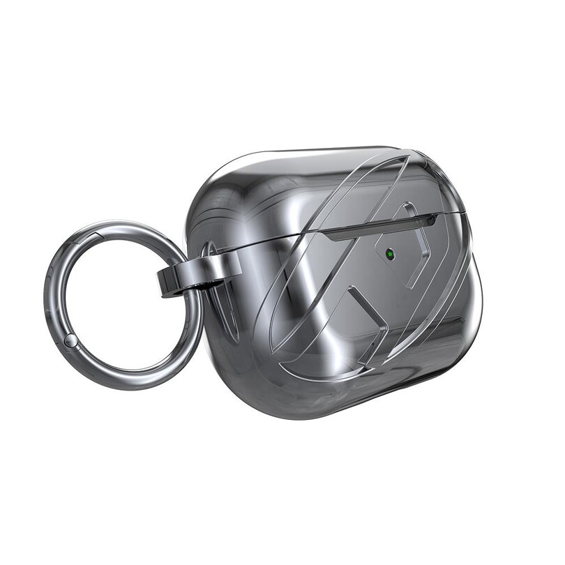 Diesel AirPods Pro / Pro 2 için Parlak Kılıf - Gümüş - Thumbnail