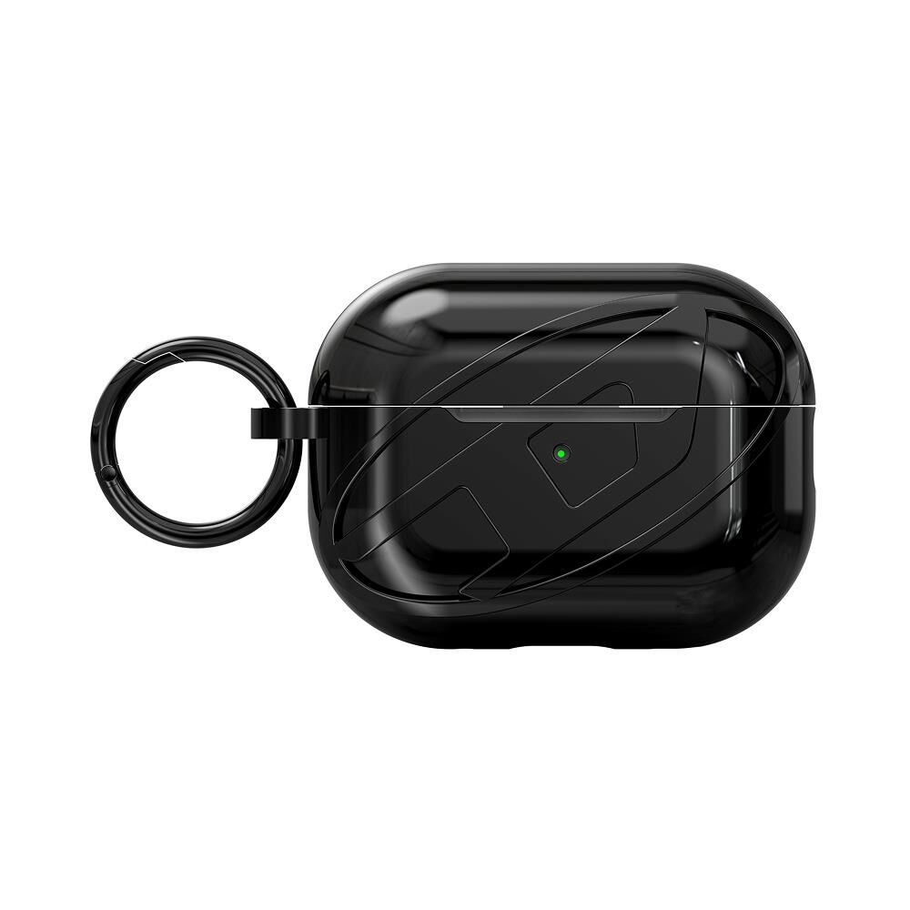 Diesel AirPods Pro / Pro 2 için Parlak Kılıf - Siyah