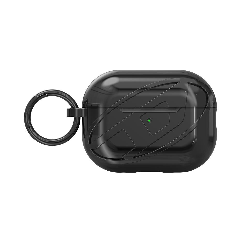 Diesel AirPods Pro / Pro 2 için Parlak Kılıf - Siyah