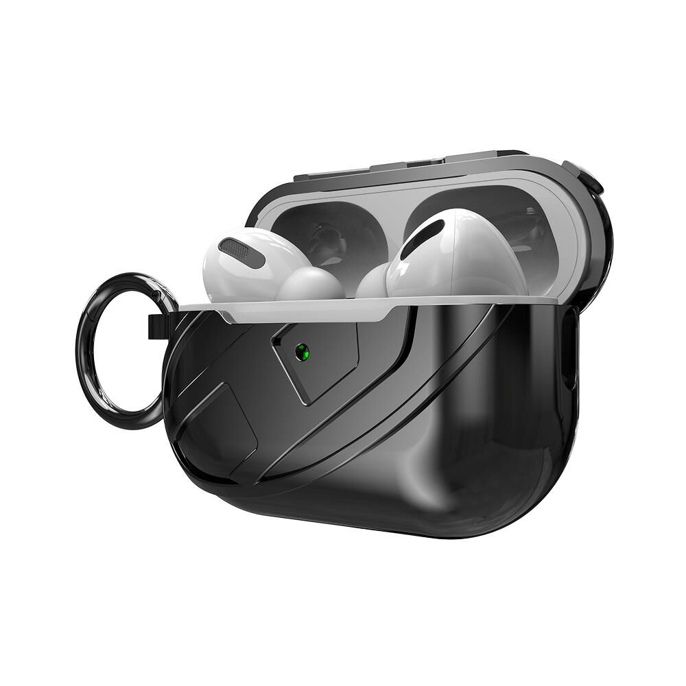 Diesel AirPods Pro / Pro 2 için Parlak Kılıf - Siyah