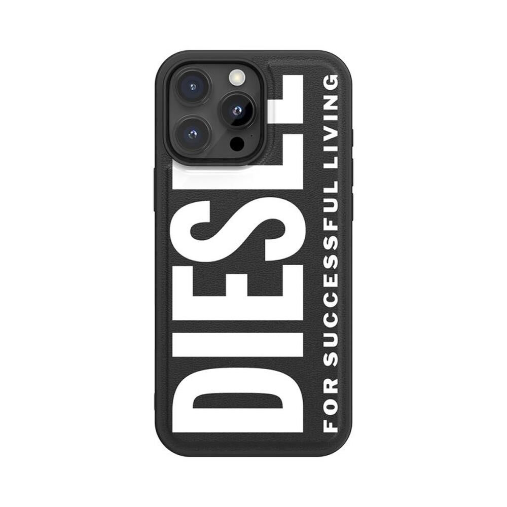 Diesel iPhone 16 Pro Max Uyumlu Magsafe Destekli Core Kalıplı Kılıf - Siyah/Beyaz