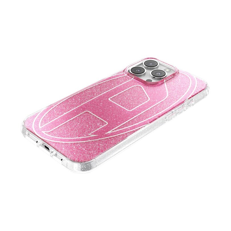 Diesel iPhone 16 Pro Max Uyumlu Oval D Simli Kılıf - Pembe - Thumbnail