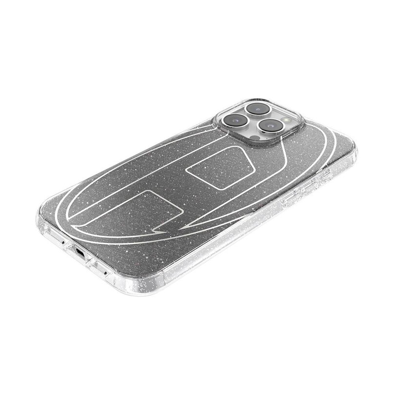 Diesel iPhone 16 Pro Max Uyumlu Oval D Simli Kılıf - Siyah - Thumbnail