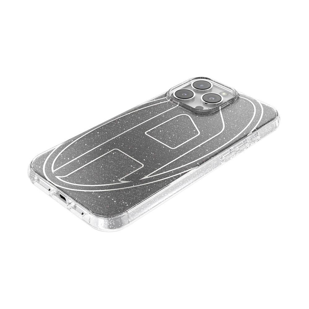 Diesel iPhone 16 Pro Max Uyumlu Oval D Simli Kılıf - Siyah