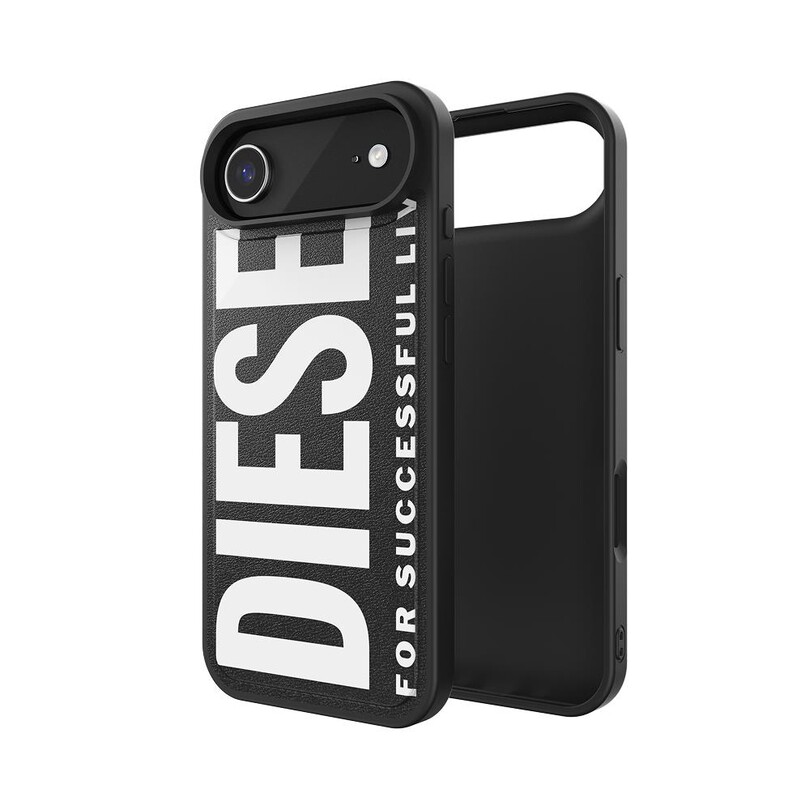 DIESEL TELEFON AKS. - Diesel iPhone 17 Air Uyumlu Magsafe Destekli Core Kalıplı Kılıf - Siyah/Beyaz