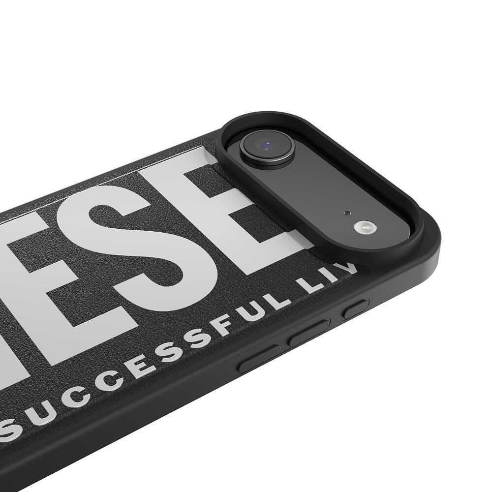 Diesel iPhone 17 Air Uyumlu Magsafe Destekli Core Kalıplı Kılıf - Siyah/Beyaz