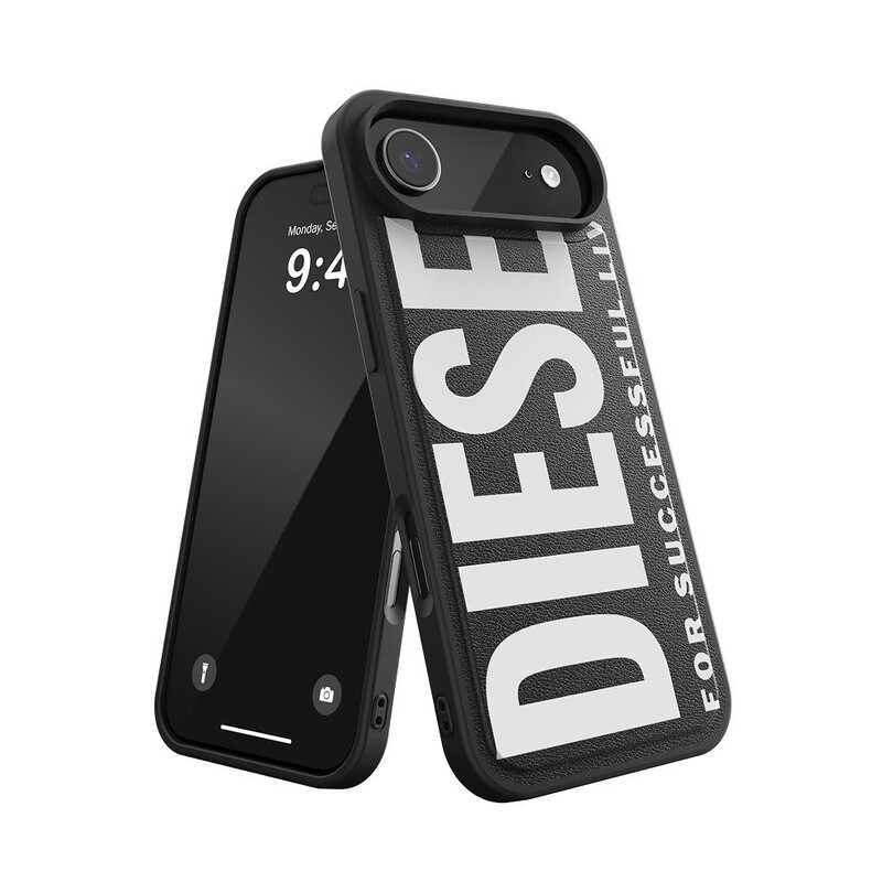 Diesel iPhone 17 Air Uyumlu Magsafe Destekli Core Kalıplı Kılıf - Siyah/Beyaz - Thumbnail