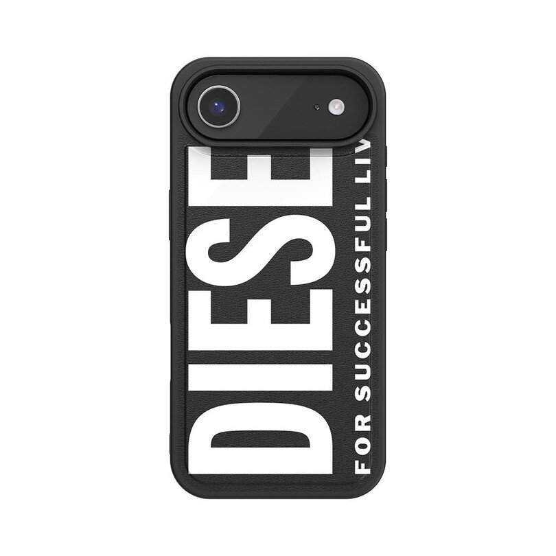 Diesel iPhone 17 Air Uyumlu Magsafe Destekli Core Kalıplı Kılıf - Siyah/Beyaz - Thumbnail