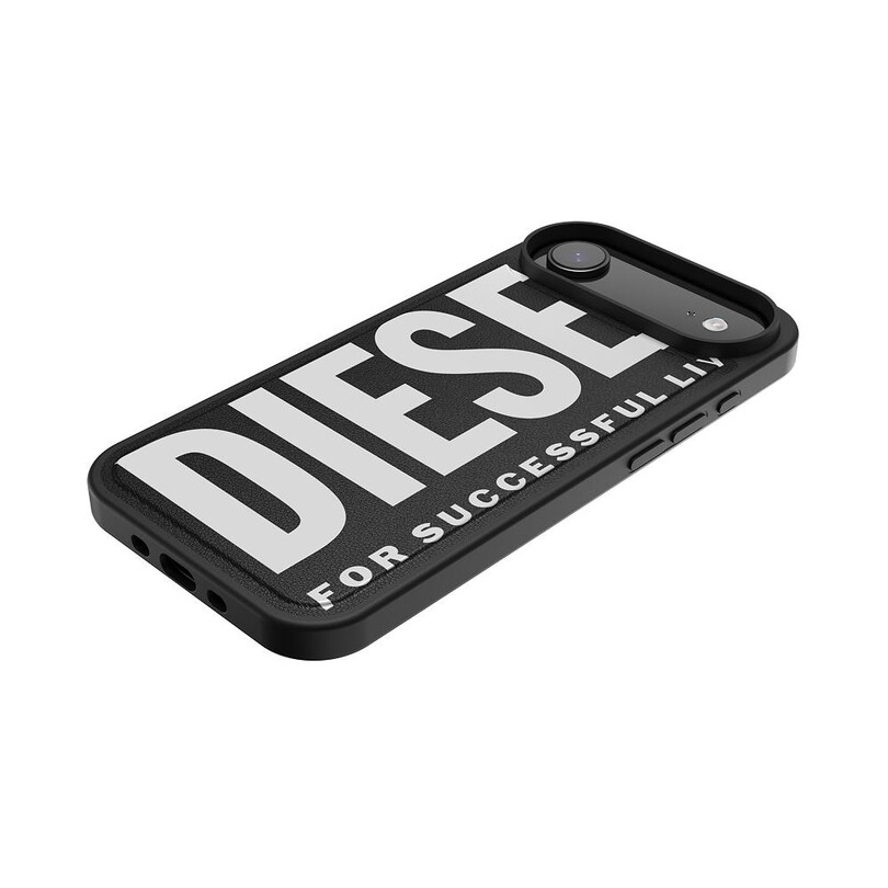 Diesel iPhone 17 Air Uyumlu Magsafe Destekli Core Kalıplı Kılıf - Siyah/Beyaz - Thumbnail