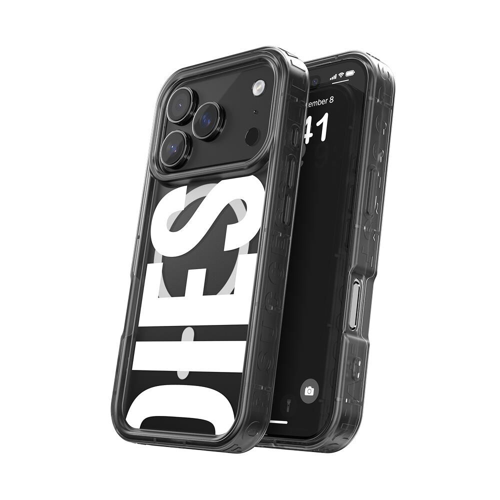 Diesel iPhone 17 Pro Max Uyumlu Magsafe Destekli Biscotto Bumper Kılıf - Siyah