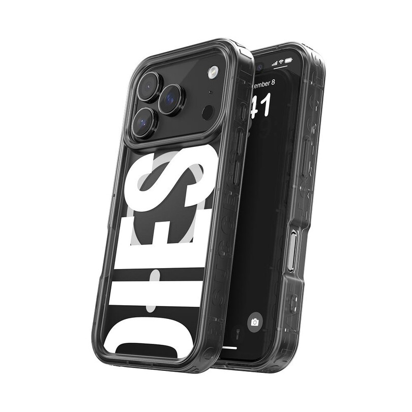 Diesel iPhone 17 Pro Max Uyumlu Magsafe Destekli Biscotto Bumper Kılıf - Siyah - Thumbnail