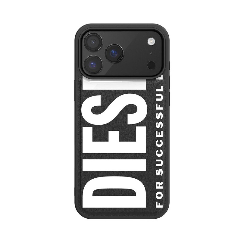 Diesel iPhone 17 Pro Max Uyumlu Magsafe Destekli Core Kalıplı Kılıf - Siyah/Beyaz - Thumbnail