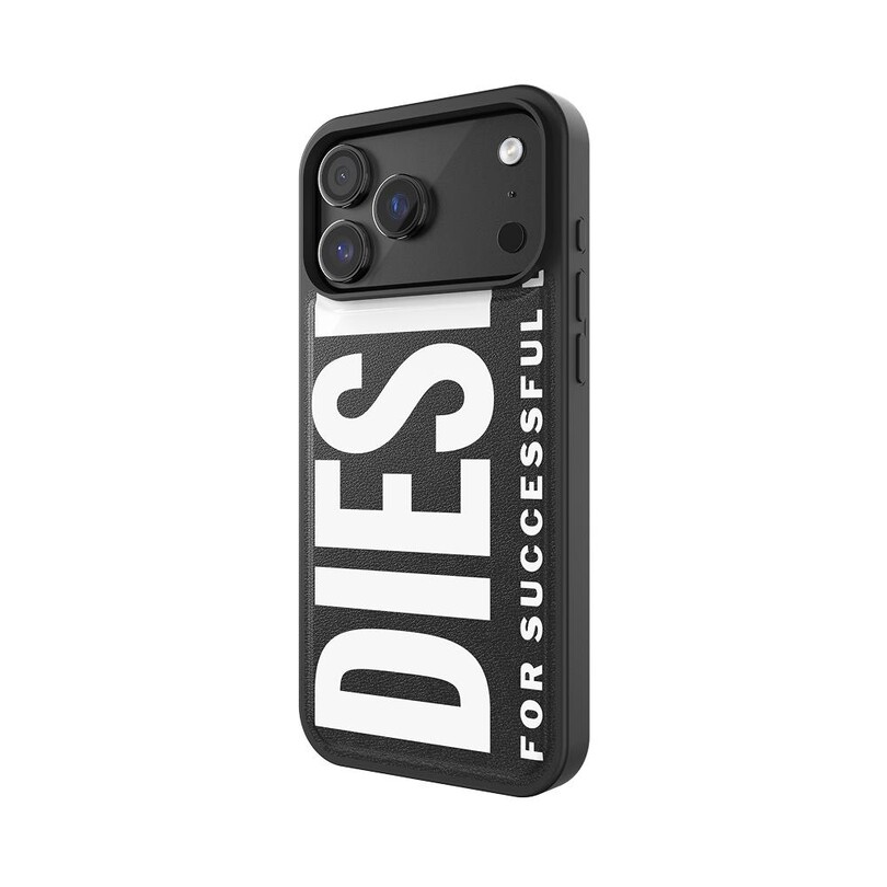 Diesel iPhone 17 Pro Max Uyumlu Magsafe Destekli Core Kalıplı Kılıf - Siyah/Beyaz - Thumbnail