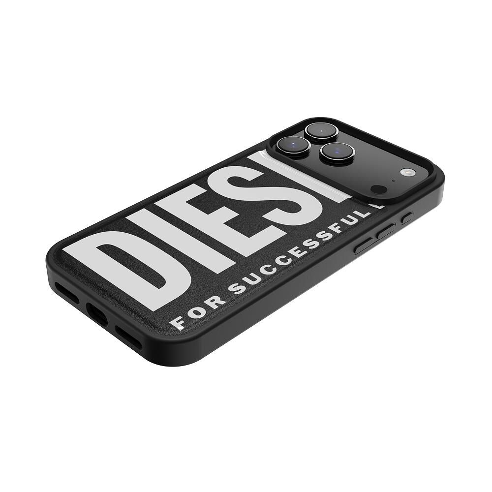 Diesel iPhone 17 Pro Max Uyumlu Magsafe Destekli Core Kalıplı Kılıf - Siyah/Beyaz