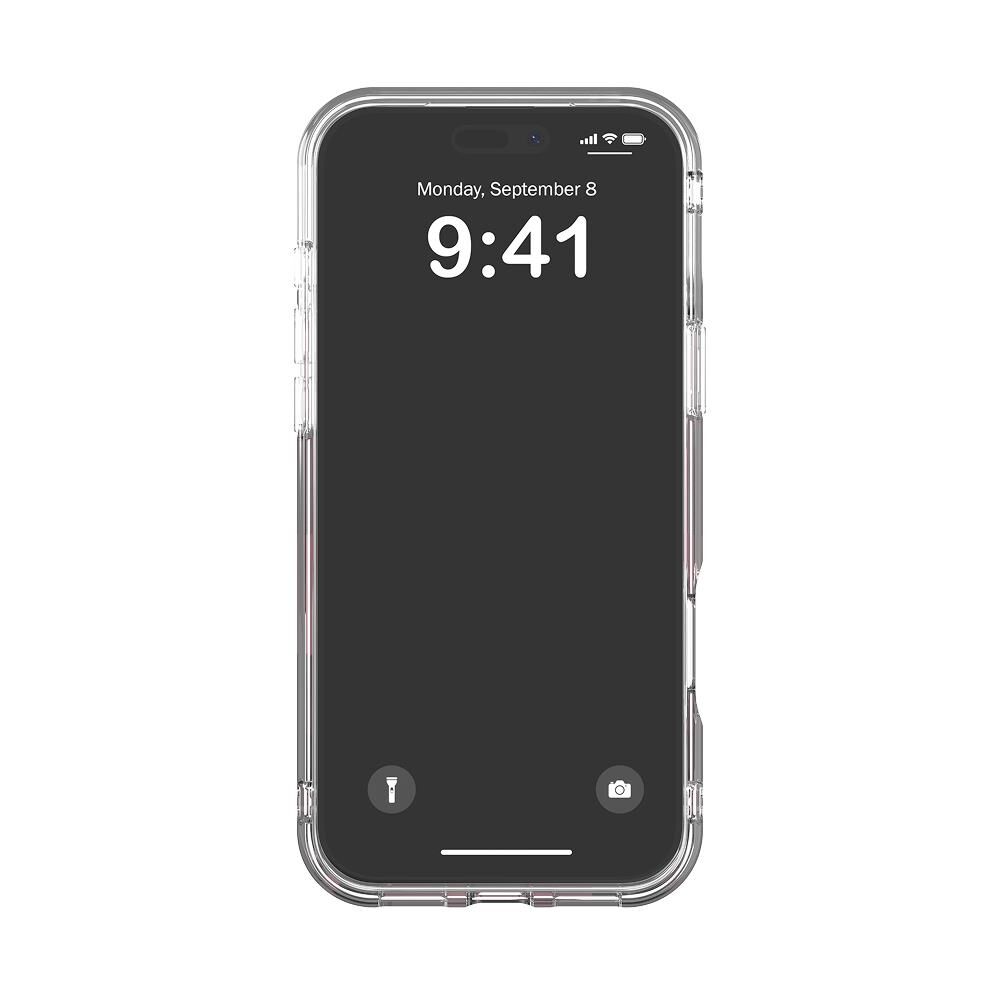 Diesel iPhone 17 Pro Max Uyumlu Magsafe Destekli Oval D Metalik Kılıf - Pembe