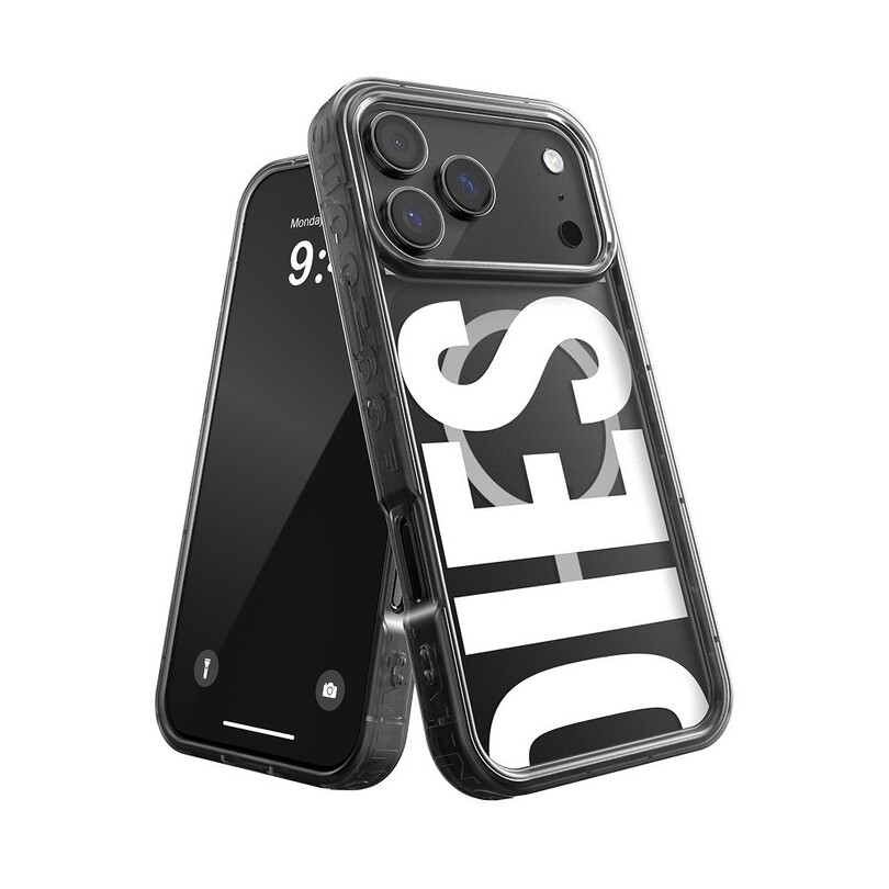 Diesel iPhone 17 Pro Uyumlu Magsafe Destekli Biscotto Bumper Kılıf - Siyah - Thumbnail