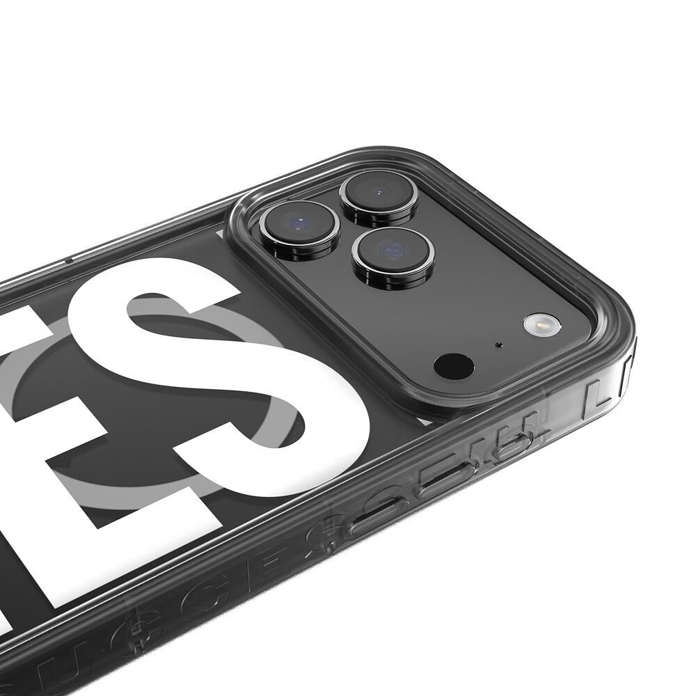 Diesel iPhone 17 Pro Uyumlu Magsafe Destekli Biscotto Bumper Kılıf - Siyah