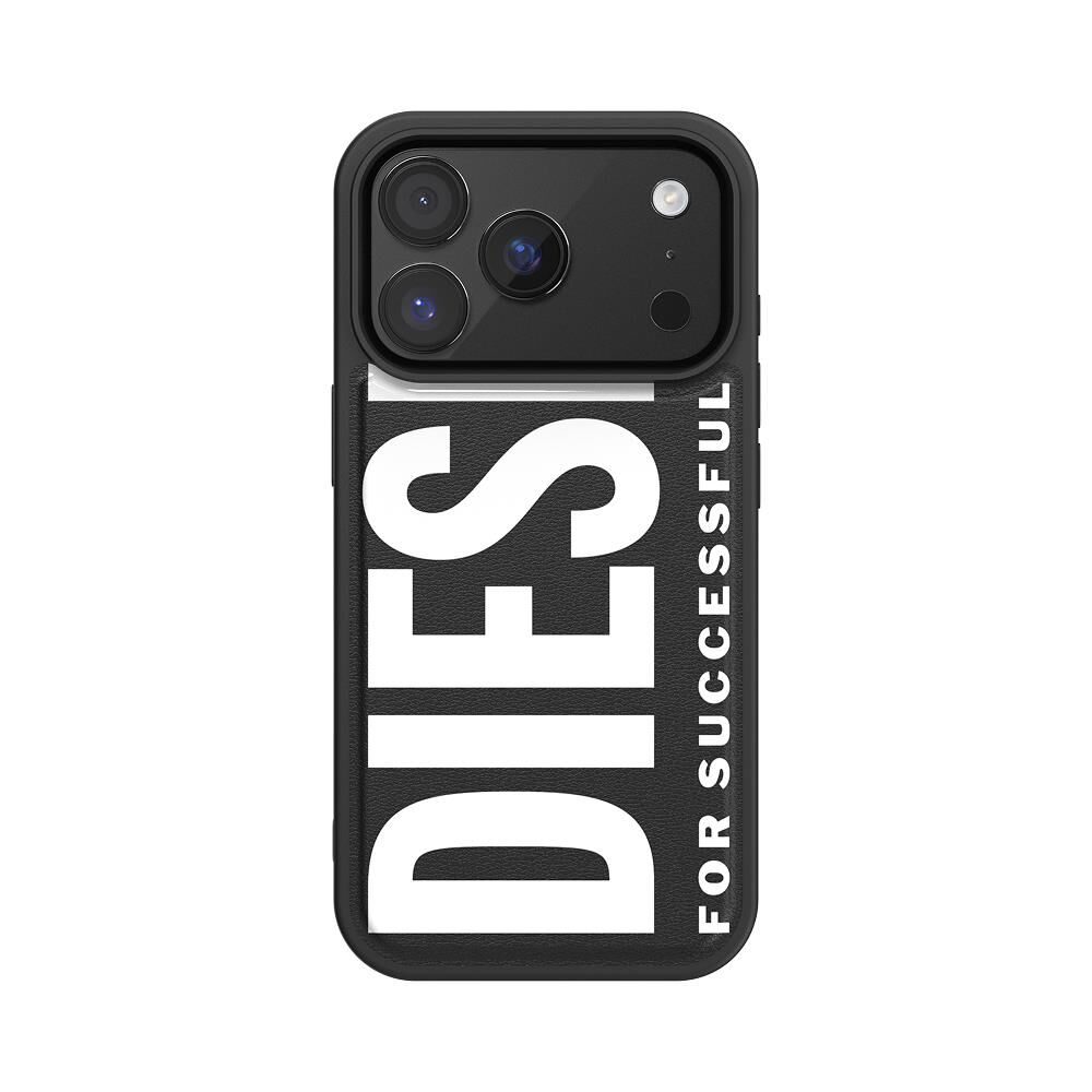 Diesel iPhone 17 Pro Uyumlu Magsafe Destekli Core Kalıplı Kılıf - Siyah/Beyaz