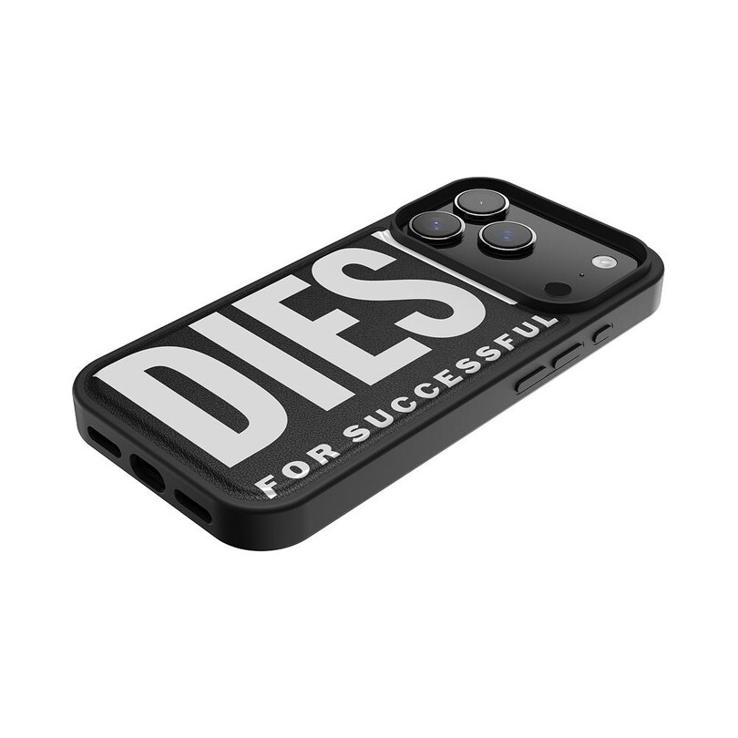 Diesel iPhone 17 Pro Uyumlu Magsafe Destekli Core Kalıplı Kılıf - Siyah/Beyaz - Thumbnail