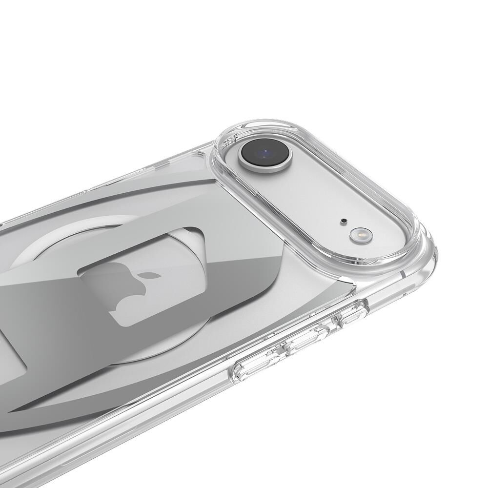Diesel iPhone 17 Uyumlu Air Magsafe Destekli Oval D Metalik Kılıf - Gümüş