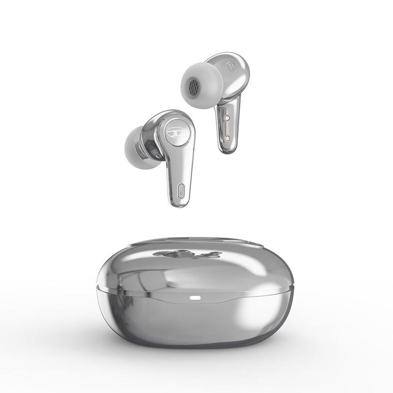 Diesel True Wireless Kablosuz Kulaklık Parlak - Gümüş - Thumbnail