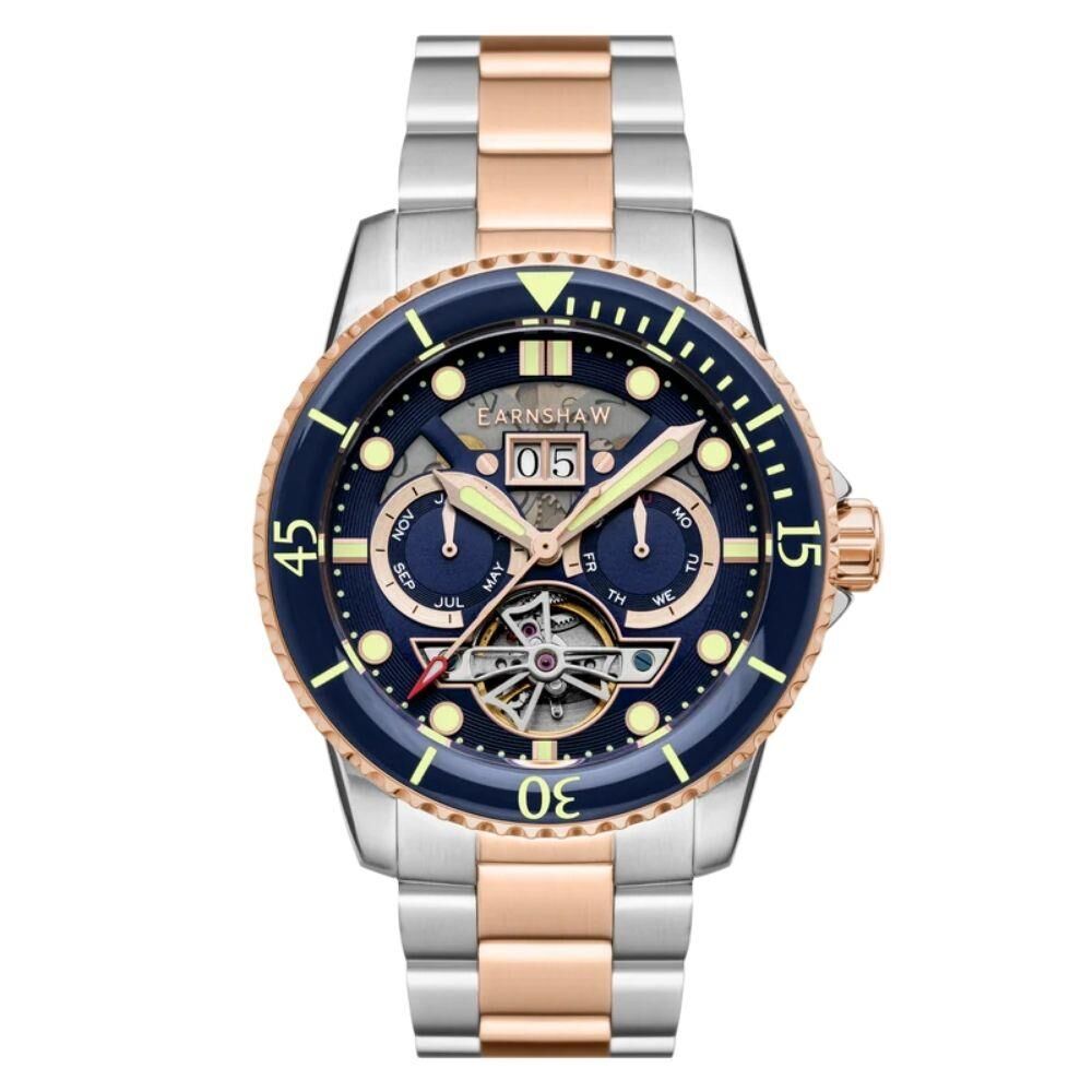 DUNCAN GRAND DATE OPEN HEART ES-8174-BB Otomatik Erkek Kol Saati