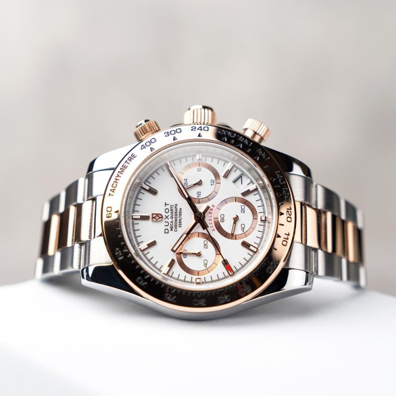 ACCELERO CHRONOGRAPH DX-2065-77 (Seiko VK63 Mekanizmalı) Erkek Kol Saati - 4