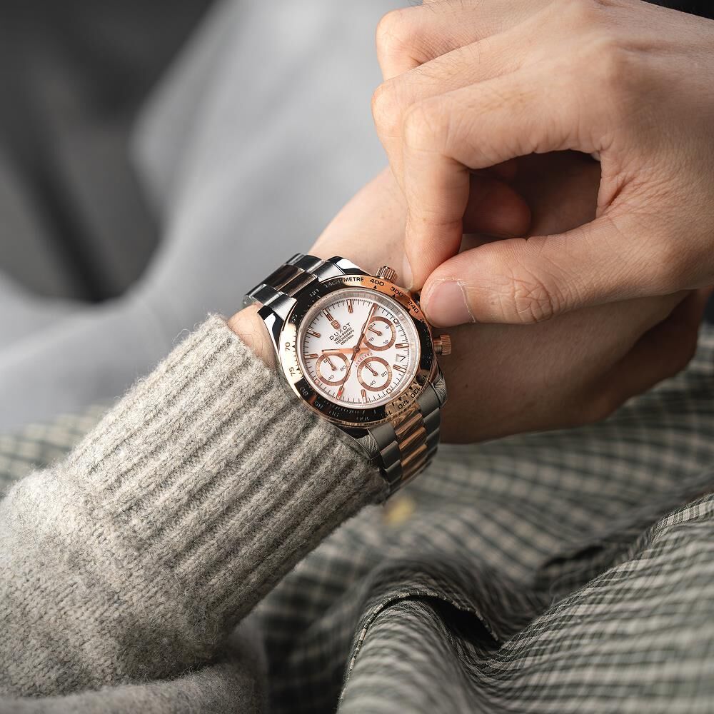 ACCELERO CHRONOGRAPH DX-2065-77 (Seiko VK63 Mekanizmalı) Erkek Kol Saati - 5