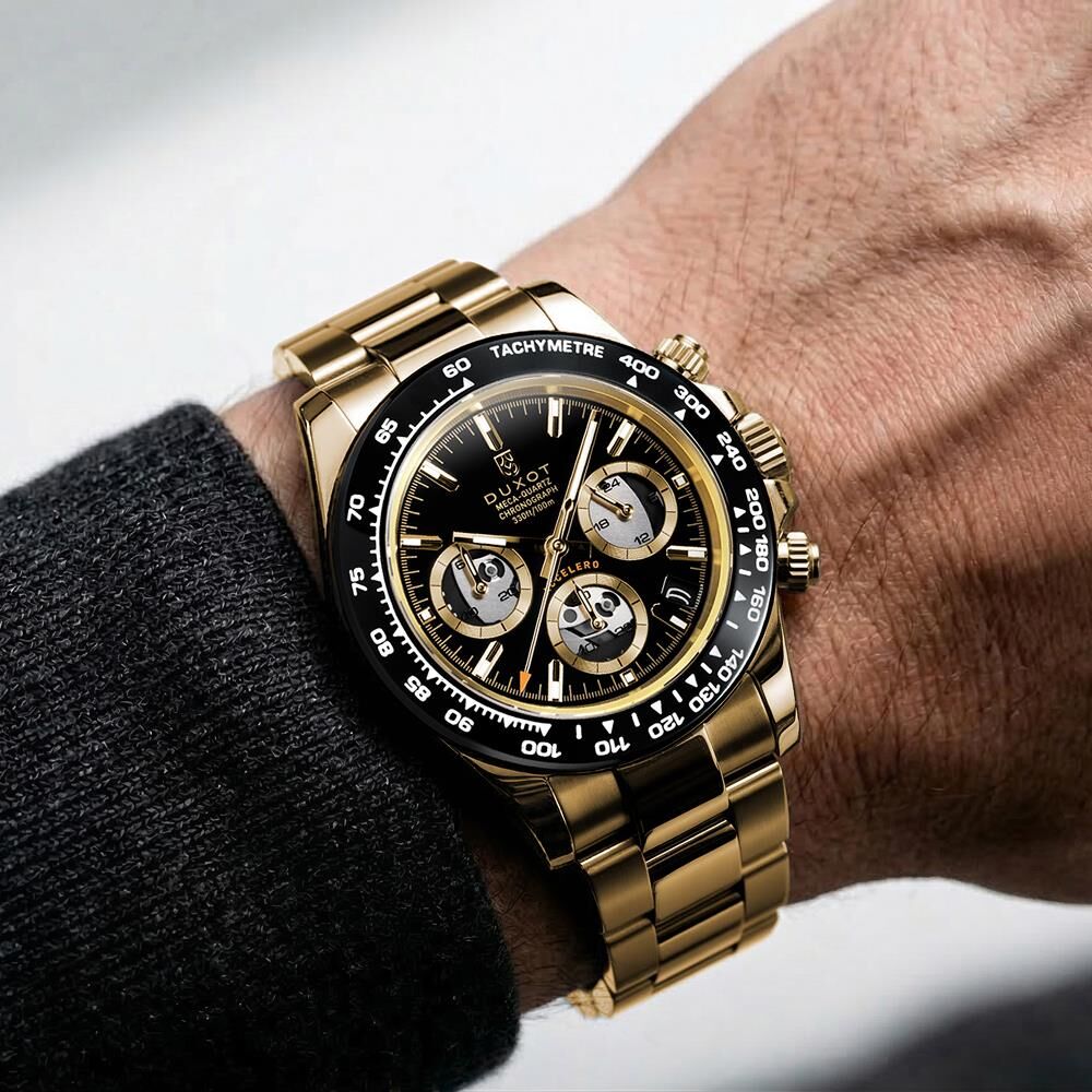 ACCELERO CHRONOGRAPH COMPAX SKELETON EDITION DX-2065-EE (Seiko VK63 Mekanizmalı) Erkek Kol Saati - 5