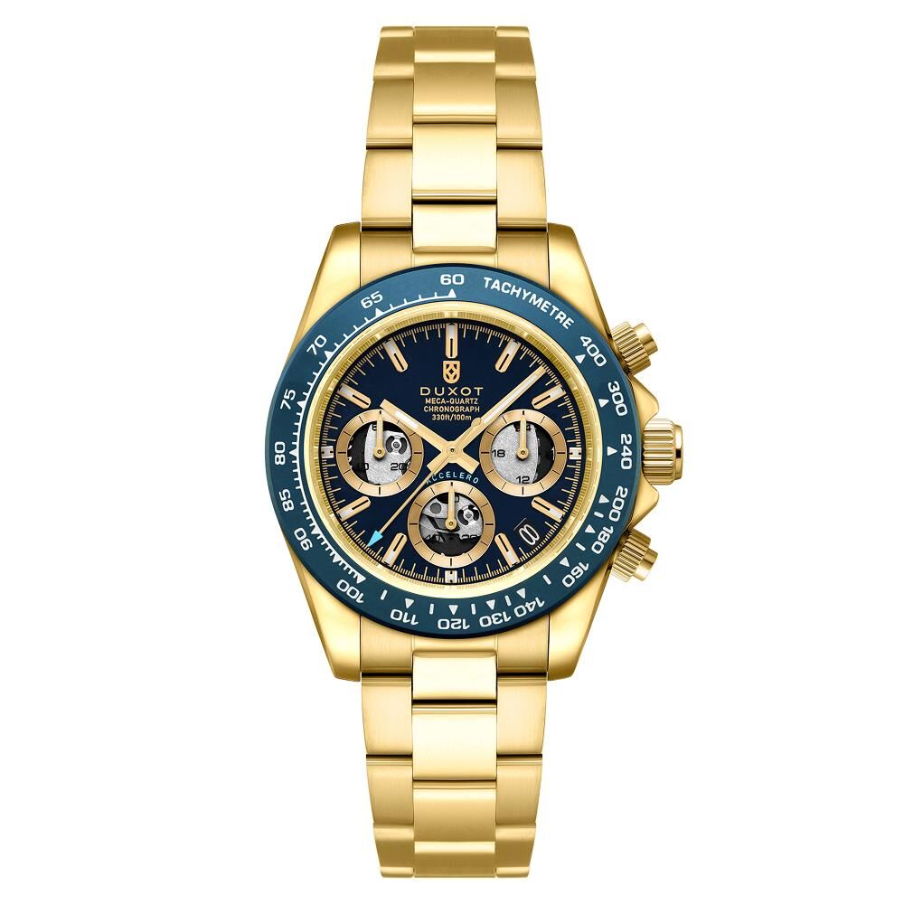 ACCELERO CHRONOGRAPH COMPAX SKELETON EDITION DX-2065-FF (Seiko VK63 Mekanizmalı) Erkek Kol Saati - 1