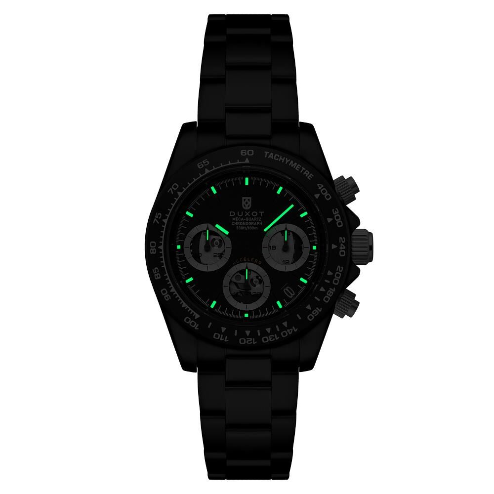 ACCELERO CHRONOGRAPH COMPAX SKELETON EDITION DX-2065-GG (Seiko VK63 Mekanizmalı) Erkek Kol Saati - 2