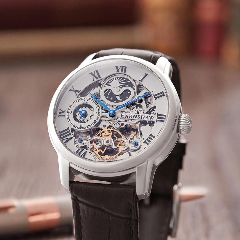 LONGITUDE AUTOMATIC SKELETON ES-8006-01 Erkek Kol Saati - Thumbnail