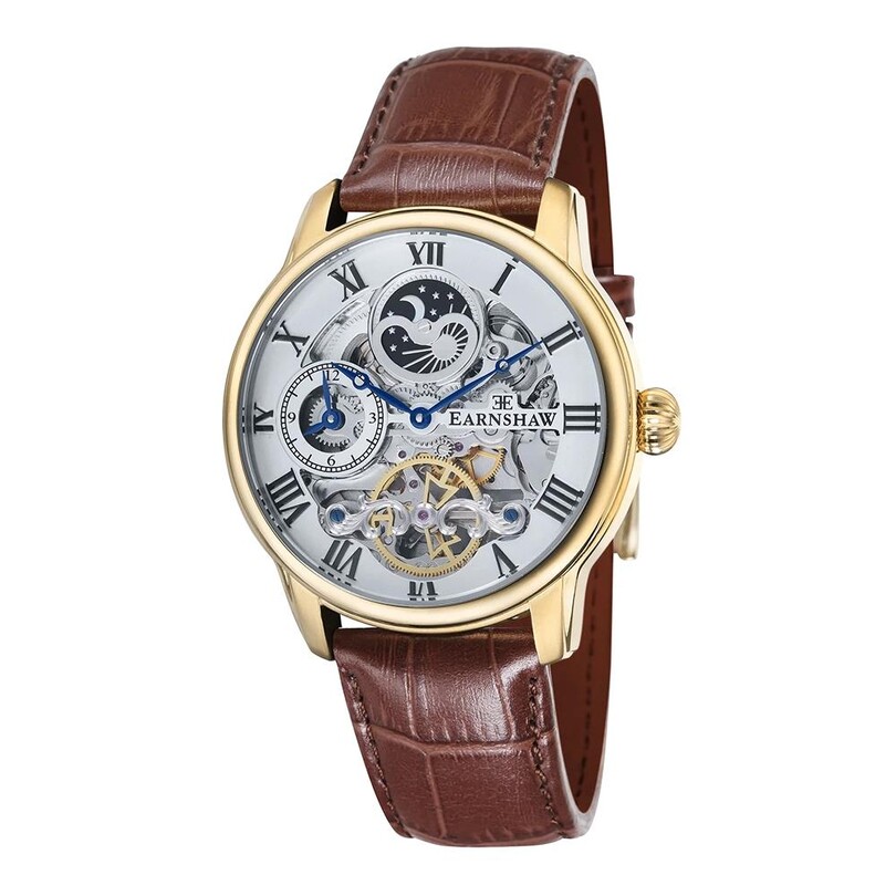 EARNSHAW - LONGITUDE AUTOMATIC SKELETON ES-8006-02 Erkek Kol Saati