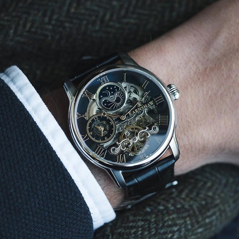 LONGITUDE AUTOMATIC SKELETON ES-8006-04 Erkek Kol Saati - Thumbnail