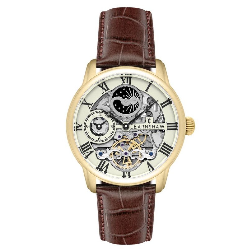EARNSHAW - LONGITUDE SKELETON Otomatik ES-8006-06 Erkek Kol Saati