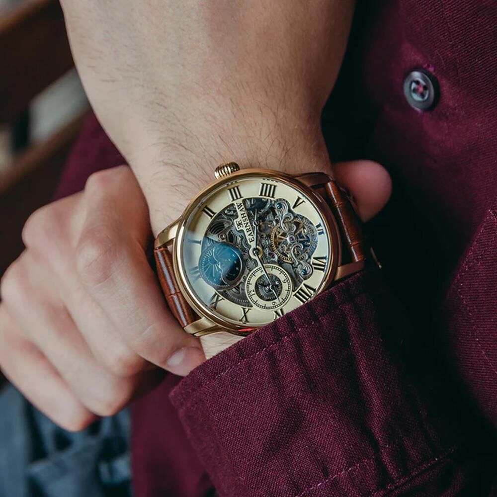 LONGITUDE SKELETON Otomatik ES-8006-06 Erkek Kol Saati