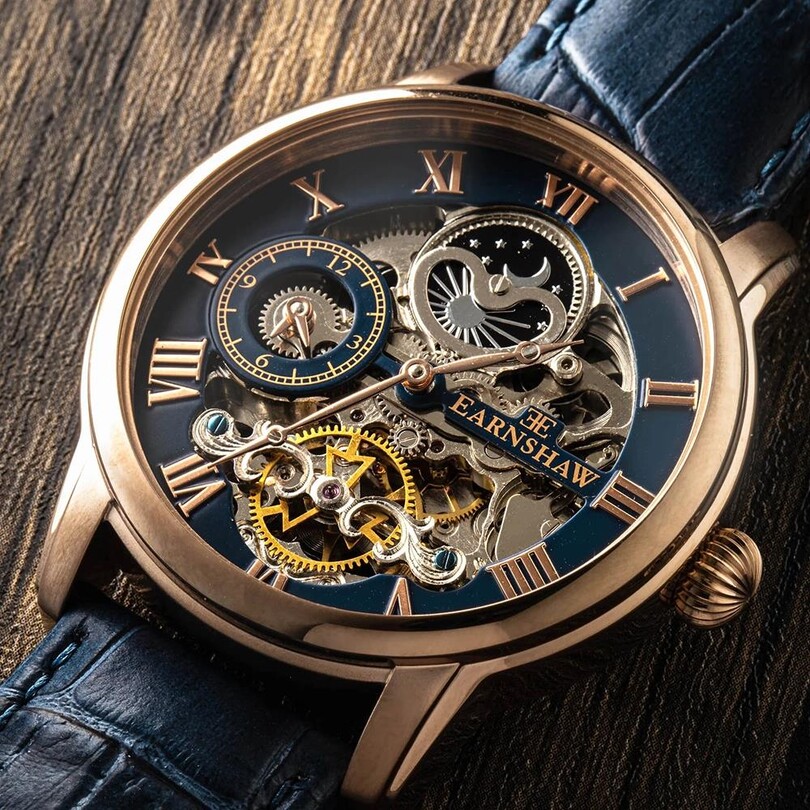 LONGITUDE AUTOMATIC SKELETON ES-8006-0A Erkek Kol Saati - Thumbnail