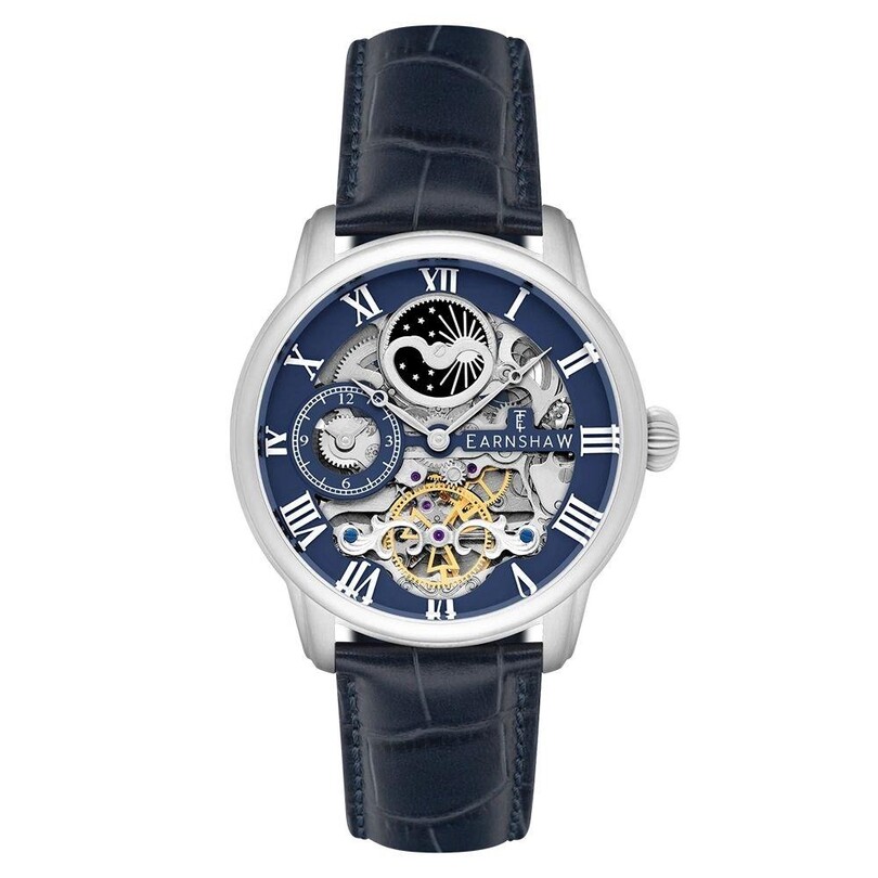 LONGITUDE AUTOMATIC SKELETON ES-8006-0C Erkek Kol Saati - Thumbnail