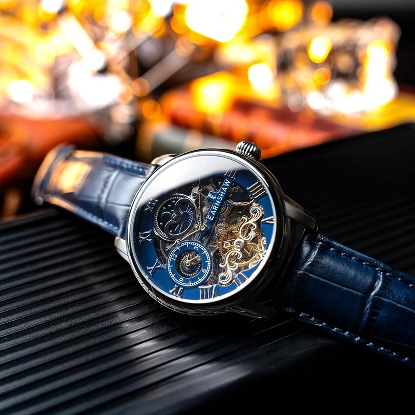 LONGITUDE AUTOMATIC SKELETON ES-8006-0C Erkek Kol Saati - Thumbnail
