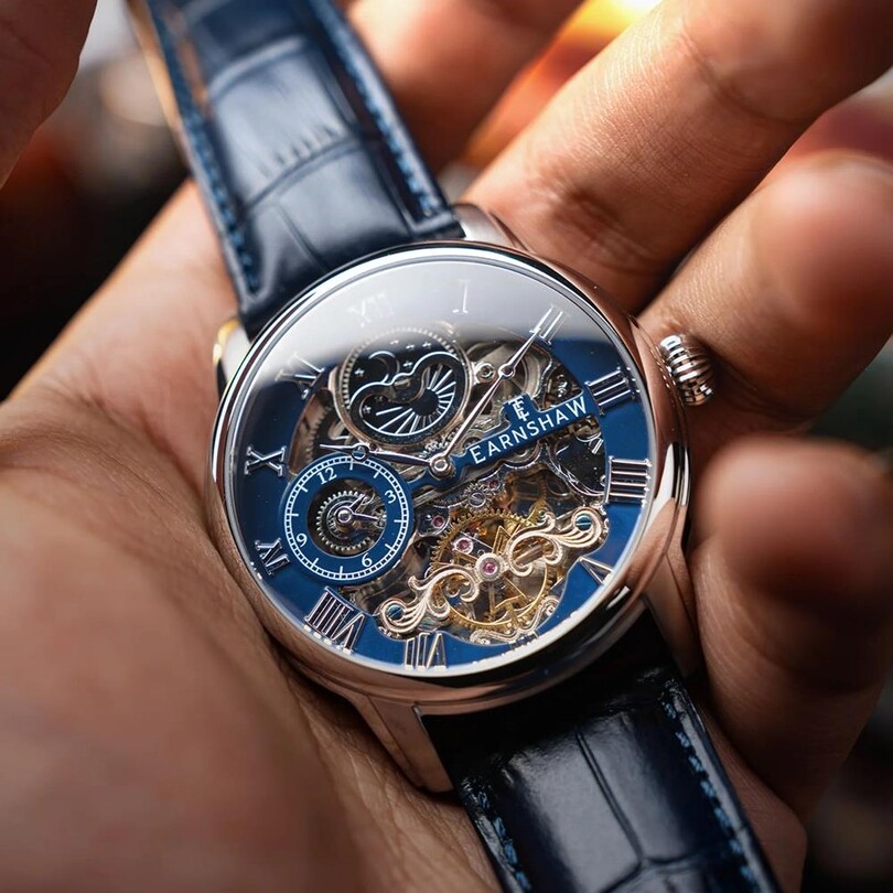 LONGITUDE AUTOMATIC SKELETON ES-8006-0C Erkek Kol Saati - Thumbnail