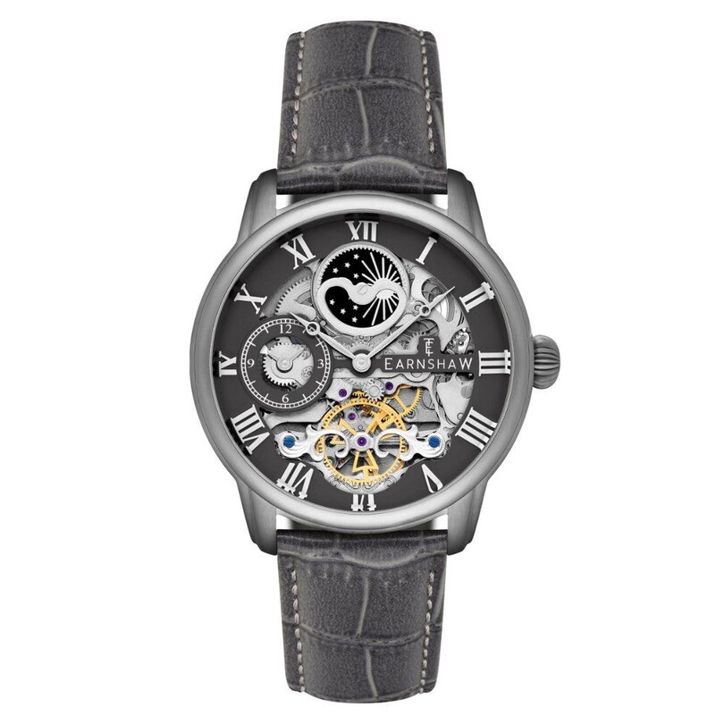 LONGITUDE AUTOMATIC SKELETON ES-8006-0F Erkek Kol Saati - Thumbnail