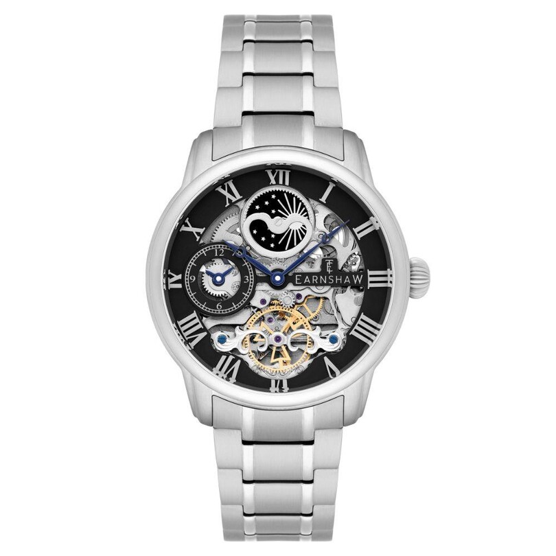 EARNSHAW - LONGITUDE AUTOMATIC SKELETON ES-8006-11 Erkek Kol Saati