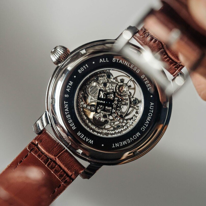 LONGCASE GRANDE SKELETON AUTOMATIC ES-8011-01 Erkek Kol Saati - Thumbnail