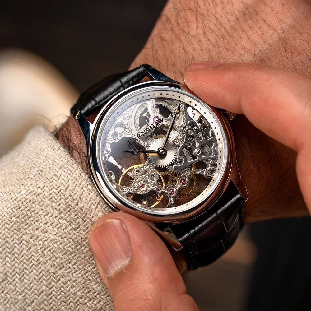 BAUER MECHANICAL SKELETON ES-8049-01 Erkek Kol Saati