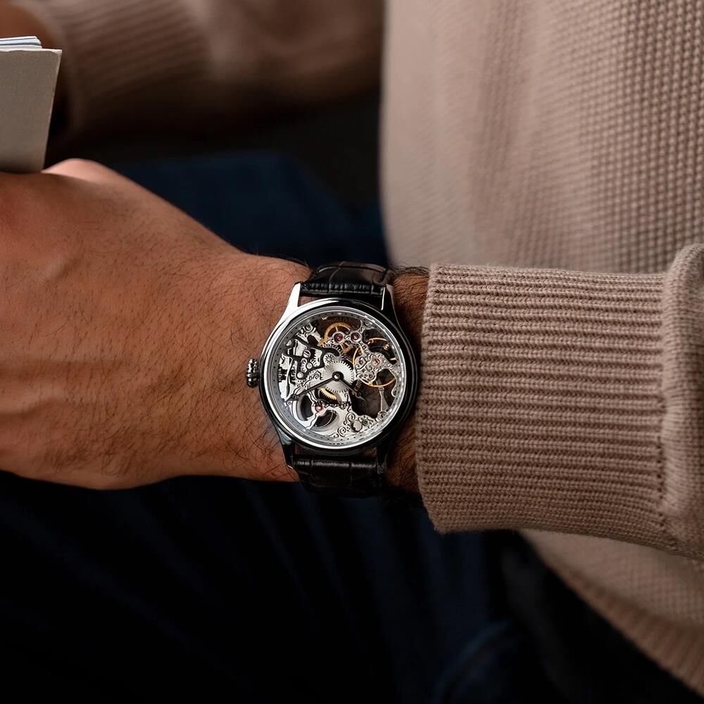 BAUER MECHANICAL SKELETON ES-8049-01 Erkek Kol Saati