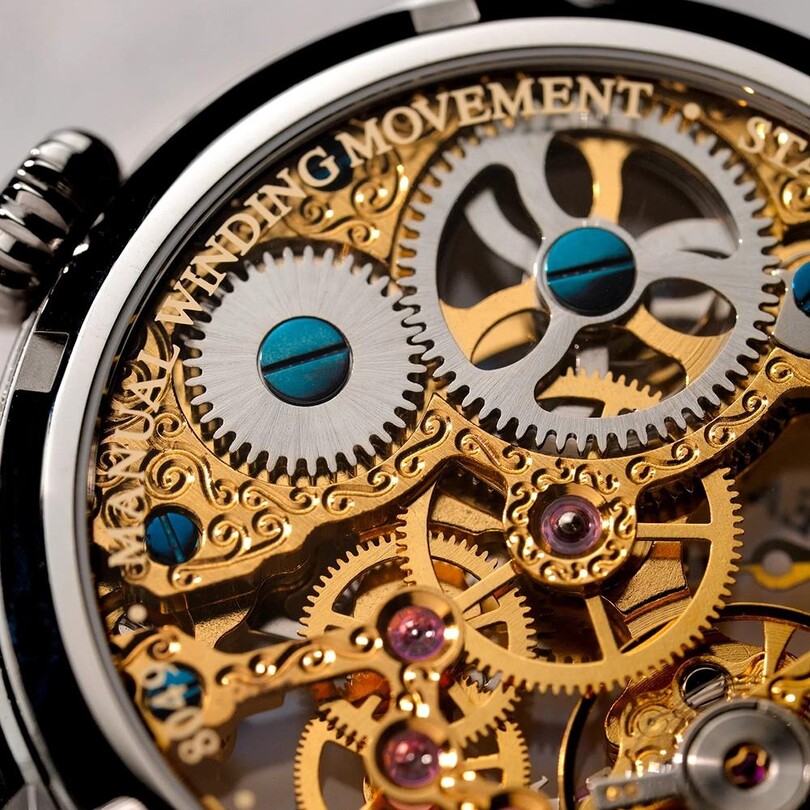 BAUER MECHANICAL SKELETON ES-8049-22 Erkek Kol Saati - Thumbnail