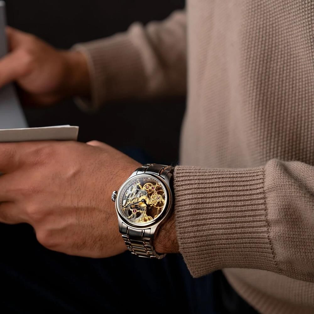 BAUER MECHANICAL SKELETON ES-8049-22 Erkek Kol Saati