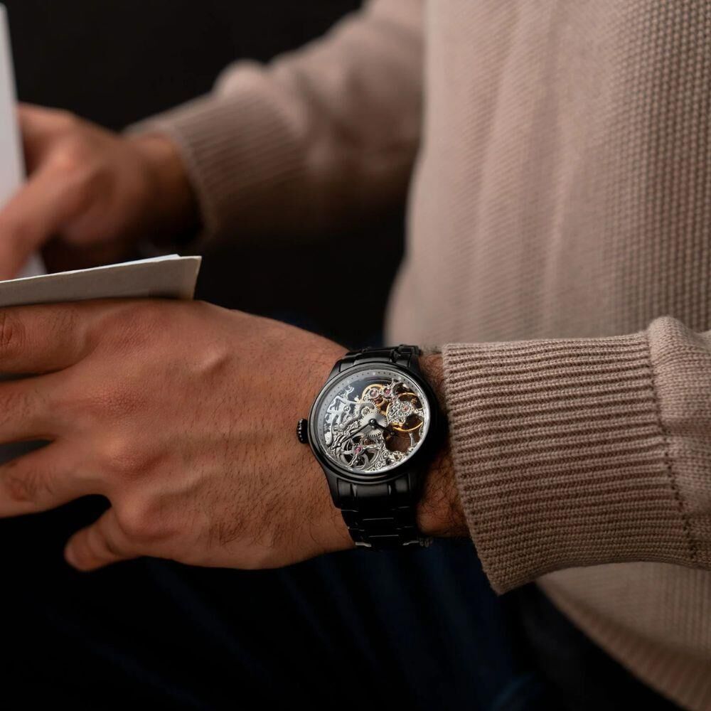 BAUER MECHANICAL SKELETON ES-8049-44 Erkek Kol Saati